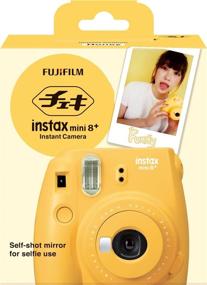 img 3 attached to Фотоаппарат с пленочной камерой Fujifilm Instax Mini 8 (Honey) с зеркалом для селфи - международная версия.