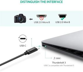 img 1 attached to UGREEN Мини-USB кабель USB-C: Кабель Type C к Mini B USB для цифровой камеры, MP3-плеера и многого другого - 3 фута, черный.