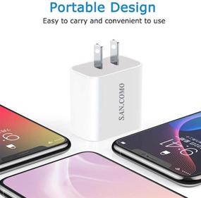 img 1 attached to 🔌 20W Compact USB C Charger for iPhone 12 - PD Fast Charger Type C Wall Charger 3.0, Compatible with iPhone 12, 12 Mini, 12 Pro Max