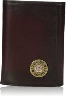 💼 nocona men's brown bullet trifold wallet logo