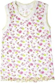 img 3 attached to 👚 Girls' Clothing: Sleeveless Cotton Undershirts in Pastel Colors