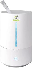 img 4 attached to 🌬️ Bubos Large Room Humidifier with Easy-to-Use Light Button, 360° Nozzle, 4L Ultrasonic Cool Mist for Baby, Whisper-Quiet, Lasts Up to 18hrs, 3 Mist Modes. Includes Auto-Off Function