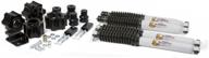 🚙 daystar 3-inch lift kit for jeep jk wrangler including bump stop extensions, track bar bracket, front and rear shocks - fits 2007-2017 2/4wd vehicles, all transmissions - kj09153bk: made in america logo