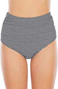 img 3 attached to Waisted Bottoms Swimming Control Bathing Women's Clothing