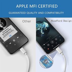 img 2 attached to 🎧 [Сертифицировано Apple MFi] Lightning на 3,5 мм наушники/гарнитура/наушники аудиоразъем (2 шт.), кабельный донгл aux-кабель для iPhone 12/SE 2020/11/11 Pro/Xs Max/XR/X/8/7/8 Plus/iPad Series - совместимо с новейшими устройствами Apple