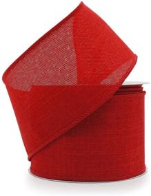 img 3 attached to Versatile Plain Faux Wired Ribbon Yards: Perfect for All Occasions