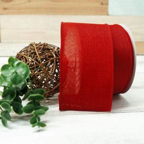 img 2 attached to Versatile Plain Faux Wired Ribbon Yards: Perfect for All Occasions