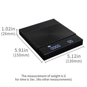 img 3 attached to ☕ TIMEMORE Coffee Scale, Black Mirror Basic Plus 2021 Version, Digital Espresso Scale Kitchen Scale with Auto Timing, 2000 Grams, Black Plus