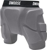 ❄️ dmoose protective padded shorts: ultimate snowboard butt pads for skiing, skating & tailbone protection logo