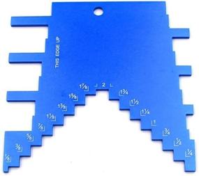 img 3 attached to 🔷 Aluminum Step Depth Gauge for Router and Table Saw: Ultimate Clarity Depth Gauge (Blue)