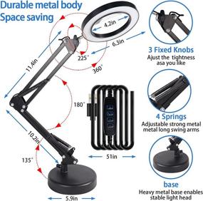 img 1 attached to Magnifying Stepless 5 Diopter Magnifier Adjustable