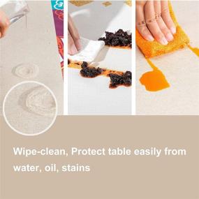 img 2 attached to 🌧️ Quickloong Waterproof Tablecloth: Ultimate Spill-Proof & Wrinkle-Free Food Service Equipment & Supplies