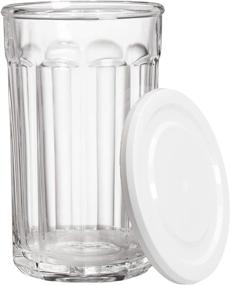 img 4 attached to 🍶 Amazon Basics Westridge 8-Piece Glass Drinkware and Storage Set - 4 Glasses with Lids, 21-Ounce Capacity