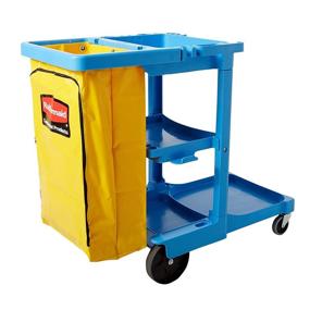 img 4 attached to Rubbermaid Commercial Xtra Utility FG617388BLUE: Durable and Versatile Storage Solution for Industrial and Commercial Settings