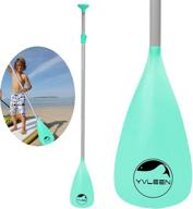 yvleen kids sup paddle - 3 piece adjustable 🏄 stand up board paddles - durable, lightweight & floating paddleboard oar... logo