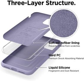 img 1 attached to Elago Silicone Case Compatible With IPhone 11 (Lavender Grey) - Premium Liquid Silicone