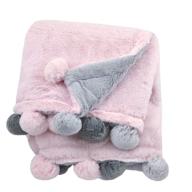 just born nursery dream super soft plush receiving swaddle blanket for newborns, infants, and toddlers – perfect for boys and girls, pink color, one size logo