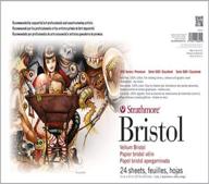 📚 strathmore 580-42 500 series sequential art bristol with 2-ply vellum surface - 24 sheets logo