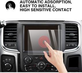 img 1 attached to 📱 Высококачественный защитный стеклянный экран для сенсорного центрального экрана Uconnect 8.4 дюйма для автомобилей Ram 1500/2500/3500 2013-2018 года выпуска - YEE PIN