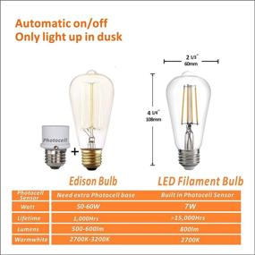 img 2 attached to 🌇 Incandescent Replacement Photocell Sensor Lights