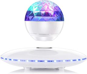 img 4 attached to 🔊✨ Magnetic Levitating Speaker, RUIXINDA Floating Wireless Bluetooth Speaker 5.0 with Party Lights and Colorful LED Flashing Show for Night Light Ambiance, Home Birthday Dance Party
