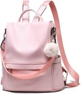 anti-theft designer shoulder backpack for women with handbags & wallets - satchel style logo