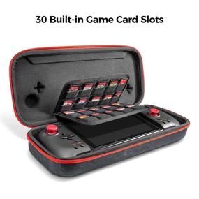 img 2 attached to 🎮 tomtoc Nintendo Switch/OLED-Model Hori Split Pad Pro Controller Carry Case – Grip Protective Carrying Case with 30 Game Cartridges, Moon Theme Limited Edition