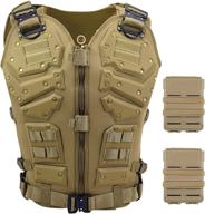 👕 enhanced airsoft paintball tactical vest by actionunion: adjustable design for optimal performance logo