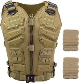 img 4 attached to 👕 Enhanced Airsoft Paintball Tactical Vest by ACTIONUNION: Adjustable Design for Optimal Performance