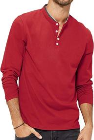 img 4 attached to 👕 LecGee Men's Casual Solid Color Sleeve Clothing