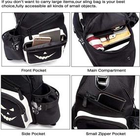 img 1 attached to 🎒 Convenient Unisex Sling Bag with USB Charger Port: Perfect for Men and Women