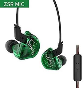 img 3 attached to KZ ZSR Hybrid Earphones Cable Detachable Dynamic Armature In-Ear Earphone (Green With Mic)