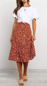 img 2 attached to R Vivimos Womens Summer Irregular Ruffled Women's Clothing for Skirts