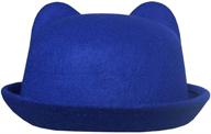 lujuny cute wool bowler hats boys' accessories logo