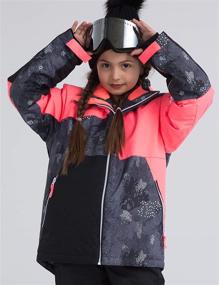 img 2 attached to 🧥 Impeccable Protection: PHIBEE Girls' Waterproof Windproof Outdoor Warm Snowboard Ski Jacket