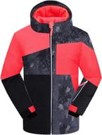 🧥 impeccable protection: phibee girls' waterproof windproof outdoor warm snowboard ski jacket логотип