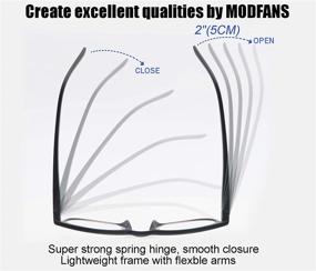 img 1 attached to 👓 MODFANS Round Stylish Reading Glasses: Fashionable Men's and Women's Spring Hinge Pair for Enhanced Reading Experience