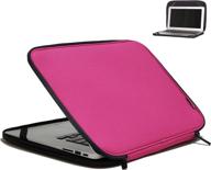 📦 slim pink foldable laptop sleeve case 11-11.6 inch – lightweight bag for notebook computers, carrying flip cover logo