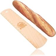 🥖 vie de pain premium baguette transfer peel - hardwood flipping board for bread baking - bakers peel for perfect baguette handling logo