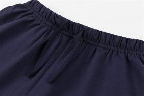 img 3 attached to 🩳 KOWSPORT Kids Cotton Shorts with Pockets 2-Pack - Boys & Girls Size 3-12 Years - 100% Cotton Shorts