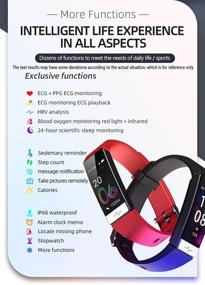 img 3 attached to 🏋️ EBAKIN Fitness Tracker: Monitor Blood Oxygen, Blood Pressure, Heart Rate, and Sleep - Waterproof Health Watch for Men, Women, and Teens