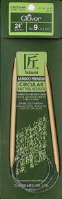 img 4 attached to 🍀 Clover Takumi Bamboo 24-inch Circular Knitting Needles - Size 9/5.5mm - Multicoloured