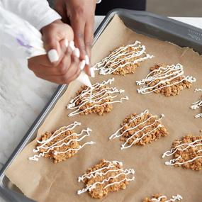 img 1 attached to 🍪 Large Cookie Sheet, 17.25 x 11.5-Inch - Wilton Perfect Results Premium Non-Stick Bakeware