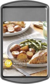 img 4 attached to 🍪 Large Cookie Sheet, 17.25 x 11.5-Inch - Wilton Perfect Results Premium Non-Stick Bakeware