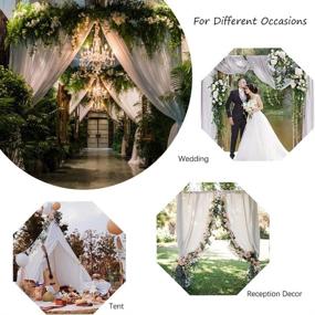 img 2 attached to Polyester Background Backdrop Solid Fabric Indoor Outdoor Wall Decoration Panels Curtain 10X10Ft Wedding Graduation Ceremony Reception