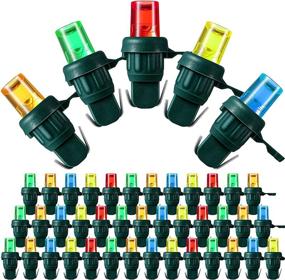 img 4 attached to 🎄 Multicolor Mini LED Christmas Lights - 180 Bulbs for Outdoor/Indoor Christmas Tree, Wedding Party, and Garden Decoration