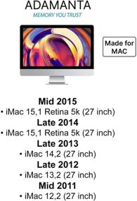 img 1 attached to 💾 Premium 32GB (4x8GB) DDR3/DDR3L 1600MHz PC3L-12800 SODIMM Memory Upgrade - Compatible with Mid 2015 Retina 5k, Late 2014 Retina 5k, Late 2013, Late 2012, and Mid 2011 iMac - 2Rx8 CL11 1.35v RAM