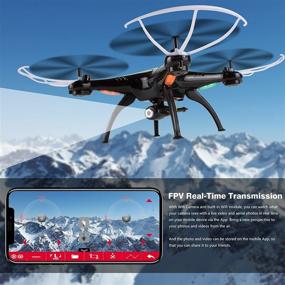 img 3 attached to 🚁 Cheerwing Syma X5SW-V3 Quadcopter RC Drone with WiFi FPV Camera - Ideal for Kids and Beginners, 2.4Ghz