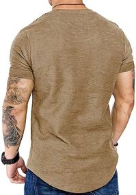 img 1 attached to 👕 Fashion Men's Muscle Gym Workout Tee: Stylish Athletic Cotton T-Shirt