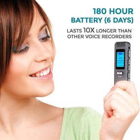 img 3 attached to 🎙️ dB9PRO 8GB Digital Voice Recorder with 32GB Expandable Storage, 180 Hrs Battery Life, USB Rechargeable Dictaphone, MP3 Player, Audio Recording Device with Built-in Microphone and Speaker - Ideal for Lectures, Meetings